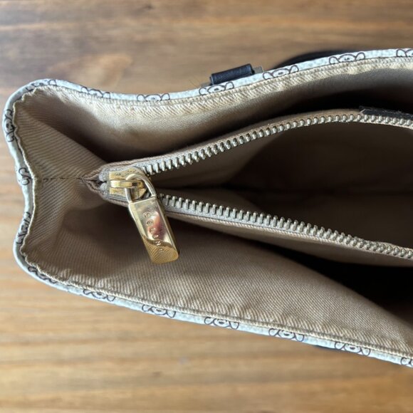 Celine White and Black Geometric Tote Bag - Picture 6 of 11